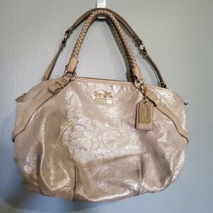 Coach Metallic Beige Women's Bag